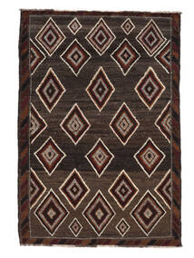 124X185 Moroccan Berber - Afghanistan Matto Moderni Musta/Ruskea (Villa, Afganistan) Carpetvista
