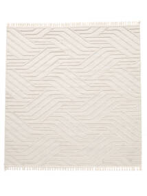 Japandi 240X240 Large Cream White Square Rug