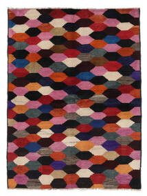  Moroccan Berber - Afghanistan 122X163 Wool Rug Black/Dark Red Small Carpetvista