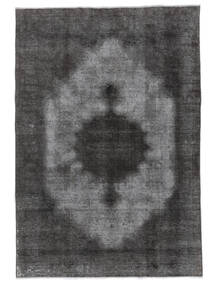  197X284 Colored Vintage Tæppe Sort/Mørkegrå Persien/Iran Carpetvista