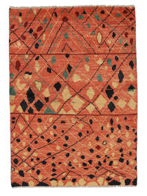  Moroccan Berber - Afghanistan 120X168 Wool Rug Dark Red/Red Small Carpetvista
