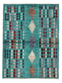 Moroccan Berber - Afghanistan Teppich 110X143 Dunkeltürkis/Schwarz Wolle, Afghanistan Carpetvista