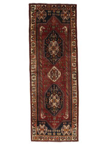 114X329 Ghashghai Teppich Orientalischer Läufer Schwarz/Braun (Wolle, Persien/Iran) Carpetvista