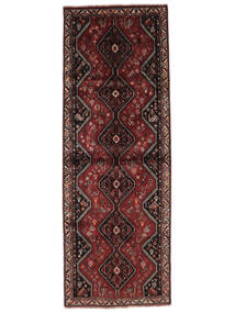  Qashqai Szőnyeg 114X320 Perzsa Gyapjúszőnyeg Fekete/Sötétpiros Kicsi Carpetvista