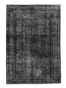 193X278 絨毯 カラード ヴィンテージ モダン ブラック/ダークグレー (ウール, ペルシャ/イラン) Carpetvista