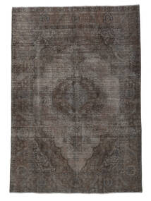 絨毯 カラード ヴィンテージ 200X286 ブラック/茶色 (ウール, ペルシャ/イラン)