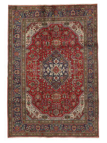 絨毯 タブリーズ 205X296 ダークレッド/ブラック (ウール, ペルシャ/イラン)
