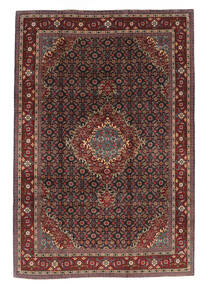 Ardebil Rug 204X302 Black/Dark Red Wool, Persia/Iran Carpetvista