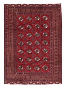 絨毯 ペルシャ トルクメン 203X290 ダークレッド/ブラック (ウール, ペルシャ/イラン)
