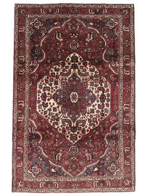 絨毯 オリエンタル バクティアリ 206X318 ブラック/ダークレッド (ウール, ペルシャ/イラン)
