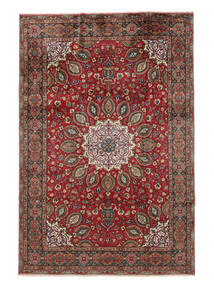  Orientalischer Täbriz Teppich 205X308 Dunkelrot/Schwarz Wolle, Persien/Iran Carpetvista