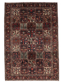 絨毯 バクティアリ 210X305 ブラック/茶色 (ウール, ペルシャ/イラン)