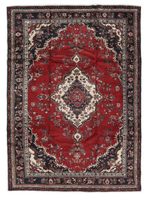 224X318 絨毯 オリエンタル アサダバード ブラック/ダークレッド (ウール, ペルシャ/イラン) Carpetvista
