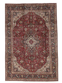  Orientalischer Täbriz Teppich 194X298 Braun/Schwarz Wolle, Persien/Iran Carpetvista