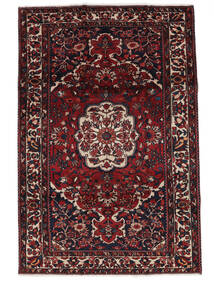 絨毯 バクティアリ 216X320 ブラック/ダークレッド (ウール, ペルシャ/イラン)