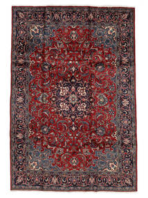 絨毯 ペルシャ マハル 210X308 ブラック/ダークレッド (ウール, ペルシャ/イラン)