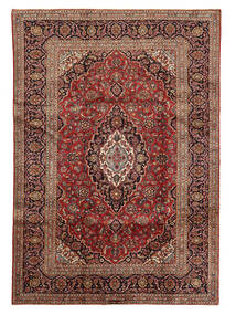 Tapete Oriental Kashan 206X297 Vermelho Escuro/Preto (Lã, Pérsia/Irão)