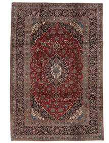 Keshan Rug Rug 187X297 Black/Brown Wool, Persia/Iran Carpetvista