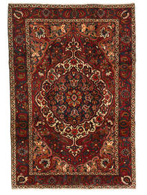  Persischer Bachtiar Teppich 210X314 Schwarz/Dunkelrot (Wolle, Persien/Iran)