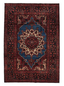  Orientalischer Belutsch Teppich 198X290 Schwarz/Dunkelrot Wolle, Persien/Iran Carpetvista