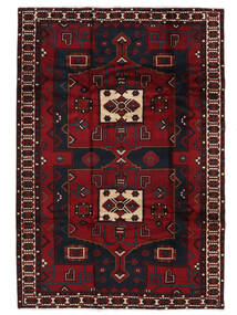 196X291 絨毯 バクティアリ オリエンタル ブラック/ダークレッド (ウール, ペルシャ/イラン) Carpetvista