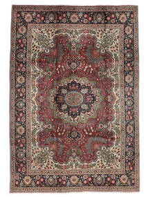 絨毯 タブリーズ 205X295 ダークレッド/茶色 (ウール, ペルシャ/イラン)