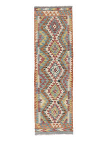  58X196 Kelim Afghan Old Style Matot Käytävämatto Matto Ruskea/Tummanpunainen Afganistan Carpetvista