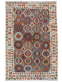  Kelim Afghan Old Style Teppe 197X296 Mørk Rød/Beige Carpetvista