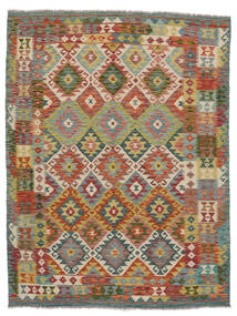 152X197 Kelim Afghan Old Style Matot Matto Itämainen Ruskea/Vihreä (Villa, Afganistan) Carpetvista