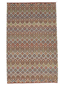  Kelim Afghan Old Style Matot 305X496 Ruskea/Tummanpunainen Carpetvista