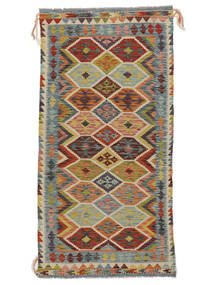 102X201 Tapis Kilim Afghan Old Style D'orient Marron/Vert (Laine, Afghanistan) Carpetvista