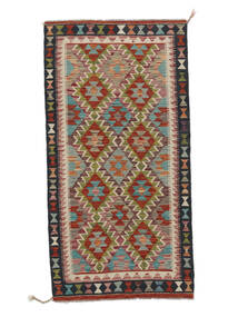  97X190 Small Kilim Afghan Old Style Rug Wool, Carpetvista