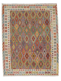  Kilim Afghan Old Style Tapis 257X331 De Laine Marron/Beige Grand Carpetvista