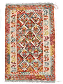 102X161 Tapis Kilim Afghan Old Style D'orient Beige/Rouge Foncé (Laine, Afghanistan) Carpetvista