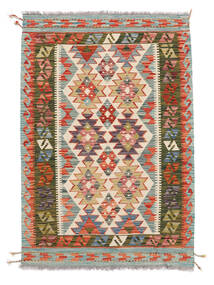 Kilim Afghan Old Style Rug 97X144 Brown/Green Wool, Afghanistan Carpetvista