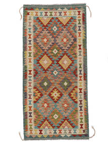  97X205 Small Kilim Afghan Old Style Rug Wool, Carpetvista