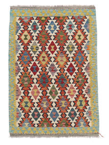  Kilim Afghan Old Style Rug 103X150 Orange/Brown Carpetvista