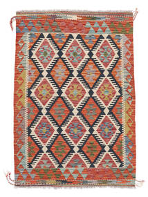 Kilim Afghan Old Style Rug 103X150 Dark Red/Brown Wool, Afghanistan Carpetvista