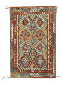 Orientalsk Kelim Afghan Old Style Teppe 113X173 Mørk Rød/Grønn Ull, Afghanistan Carpetvista