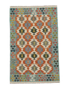  116X189 Kelim Afghan Old Style Matot Matto Vihreä/Ruskea Afganistan Carpetvista