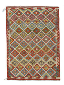  Kelim Afghan Old Style Teppe 145X204 Mørk Rød/Mørk Grønn Carpetvista