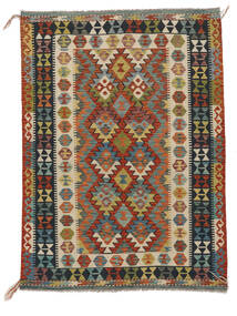Kelim Afghan Old Style Vloerkleed 149X205 Donkerrood/Zwart Wol, Afghanistan Carpetvista