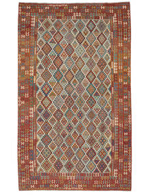  Kelim Afghan Old Style Matot 299X499 Tummanpunainen/Ruskea Carpetvista