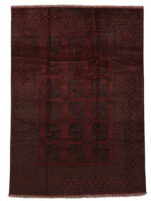  201X284 Medallion Afghan Fine Rug Wool, Carpetvista
