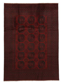  204X282 Medallion Afghan Fine Rug Wool, Carpetvista