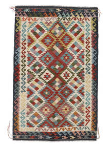 117X187 Alfombra Oriental Kilim Afghan Old Style Rojo Oscuro/Beige (Lana, Afganistán) Carpetvista