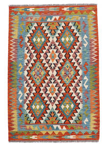 Kelim Afghan Old Stil Teppich 102X150 Dunkelrot/Dunkeltürkis Wolle, Afghanistan Carpetvista