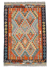  Kelim Afghan Old Style Matot 100X152 Vihreä/Ruskea Carpetvista