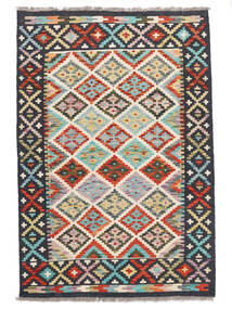  Kelim Afghan Old Style Matot 100X148 Musta/Ruskea Carpetvista