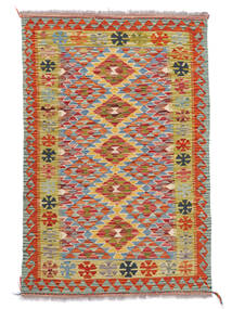  Kilim Afghan Old Style Rug 98X150 Wool Brown/Orange Small Carpetvista